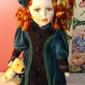 VINTAGE PAUL SEBASTIAN PORCELAIN DOLL CHARLOTTE 2002 LIMITED EDITION 8 YRS. PLUS